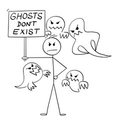 Ghosts Dont Exist Cartoon Stick Figure