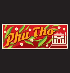 Phu Tho Vietnamese Region Retro Travel Plate