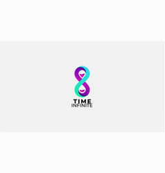 Time Infinite Logo Design Template Symbol