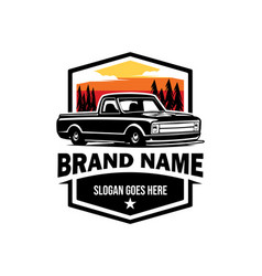 Vintage Truck Transport Logo Design