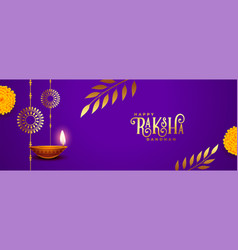 Happy Raksha Bandhan Festival Banner