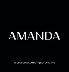 Amanda Luxury Elegant And Glamour Font