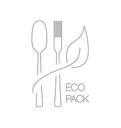 Fast Food And Take Away Eco Packaging Symbol