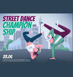 Street Dance Championship Banner Flat Template