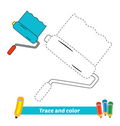 Trace And Color For Kids Paint Roller