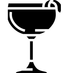 Glass Drink Sidecar Cocktail Glyph Icon