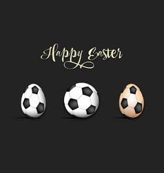 Happy Easter Eggs Shaped Soccer Balls