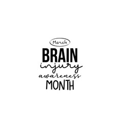 Brain Injury Awareness Month Health Awareness