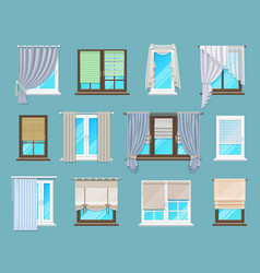 House And Apartment Interior Window Blinds Shades