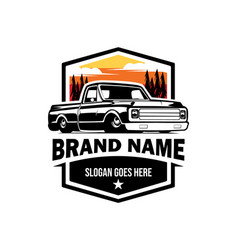 Vintage Truck Transport Logo