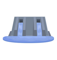 Water Plant Dam Icon Cartoon Unit Info