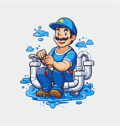 Plumber Cartoon Character