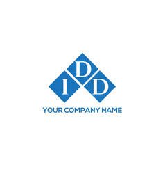 Idd Letter Logo Design On Black Background