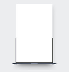 Laptop Mockup With Blank Screen