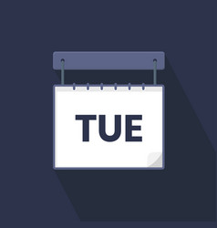 Tuesday Calendar Icon Day Of The Week