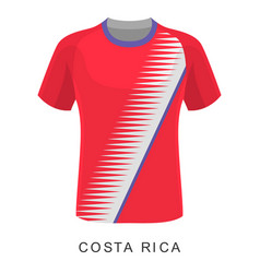 Costa Rica World Cup Football Shirt Cartoon