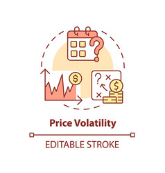 Customizable Price Volatility Icon Heatflation