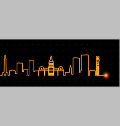 Baltimore Light Streak Skyline