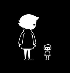 Boy Mom - Minimalist And Simple Silhouette