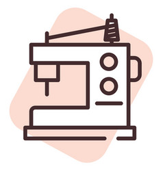 Hobby Sewing Machine On White Background