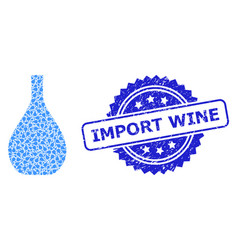 Rubber Import Wine Stamp And Recursion Glass Jug