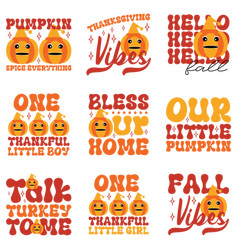 Thanksgiving Retro Svg Design Bundle