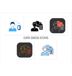 Data Smog Icons Set