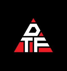 Dtf Triangle Letter Logo Design