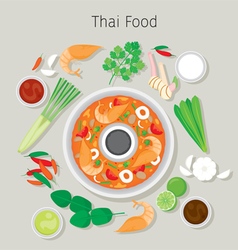 Tom Yum Kung And Ingredients