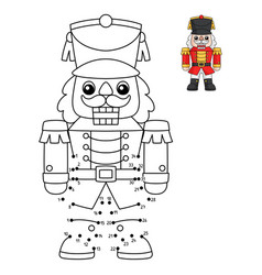 Dot To Christmas Nutcracker Coloring Page