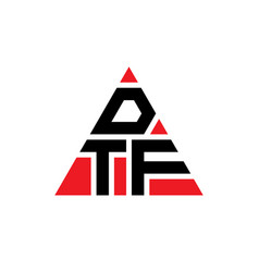 Dtf Triangle Letter Logo Design