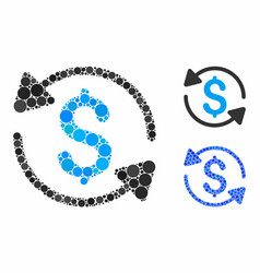 Money Turnover Composition Icon Circles