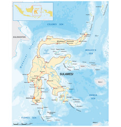 Road Map Greater Sunda Island Sulawesi