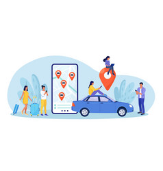 Person Use Autonomous Online Car Sharing Service