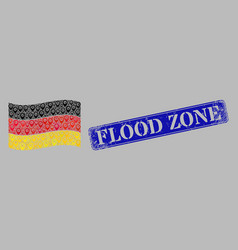 Textured Flood Zone Watermark And Pointer Waving