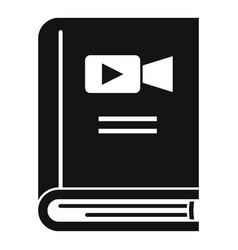 Video Book Scenario Icon Simple Film