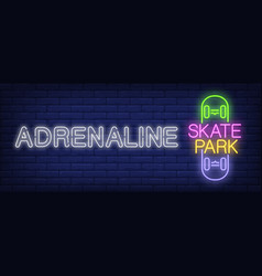 Adrenaline Skate Park Neon Sign