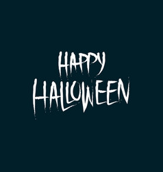 Happy Halloween Hand Writing Typography Design