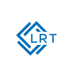 Lrt Letter Logo Design On White Background