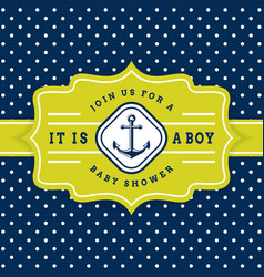 Nautical Baby Shower Card