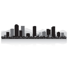 Denver Usa City Skyline Silhouette