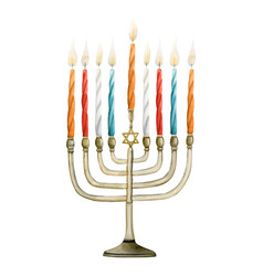 Hanukkah With Candles