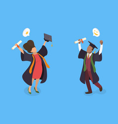 3d Isometric Flat Of Graduate