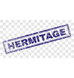 Grunge Hermitage Rectangle Stamp