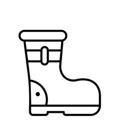 Rubber Boat Outline Icon Style