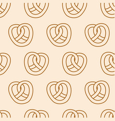 Seamless Pattern With Pretzel