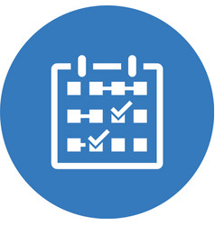 Iteration Schedule Icon Blue Design