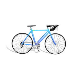 Realistic isolated bicycle Royalty Free Vector Image