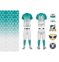 Baseball Uniform Mockup Realistic Set