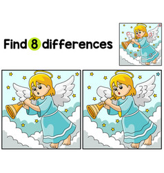 Christmas Angel Find The Differences